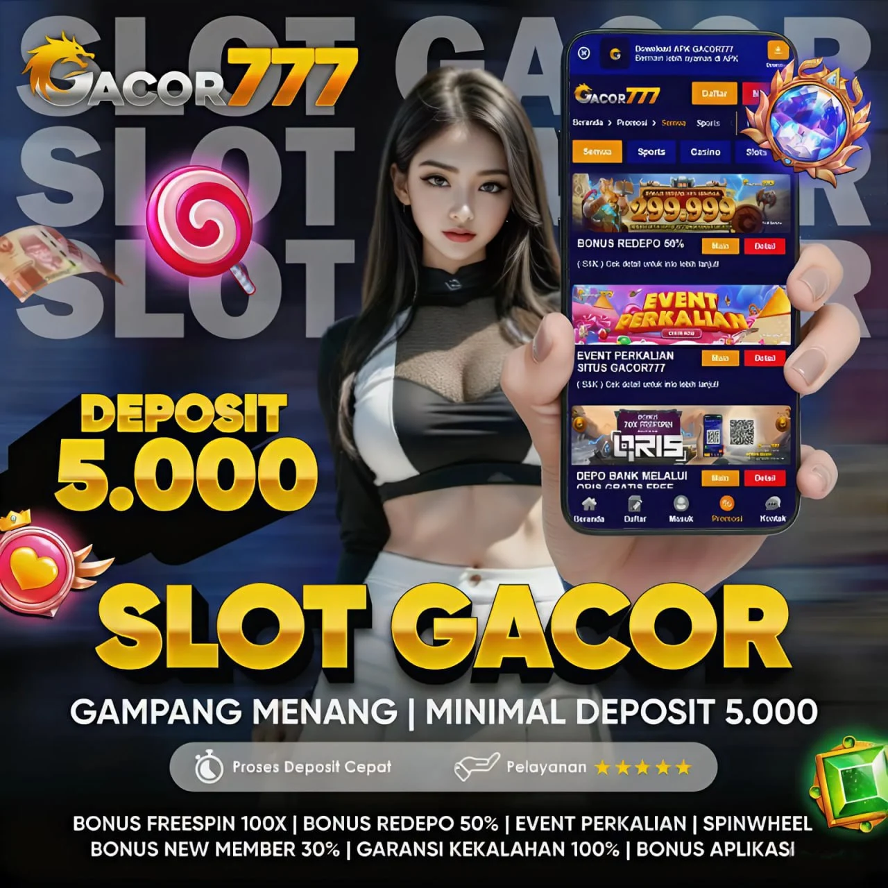 GACOR777 > Situs Viral Link Slot Gacor 777 Terbaik Deposit 5000 Saja!